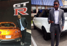 Bolt Gatlin Nissan GTR Range Rover