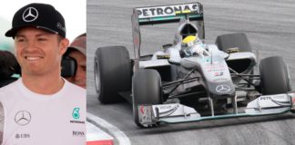 Nico Rsoberg mit Formel Mercedes