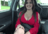 Girl in Car GIF